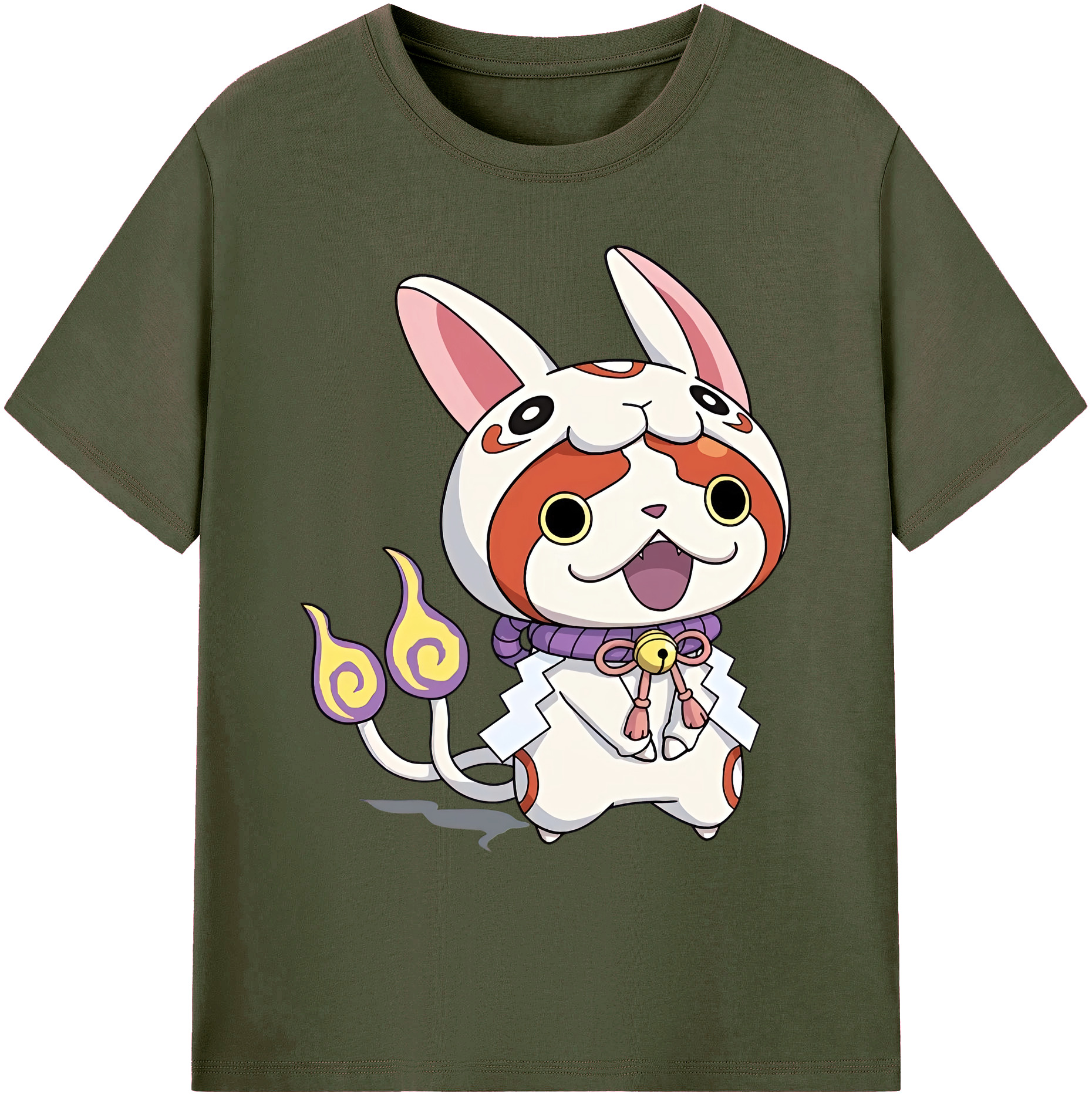 （画像用） 妖怪ウォッチ Yo-kai Watch 綿100％ メンズ半袖Tシャツ｜肌触りやわらか＆通気性